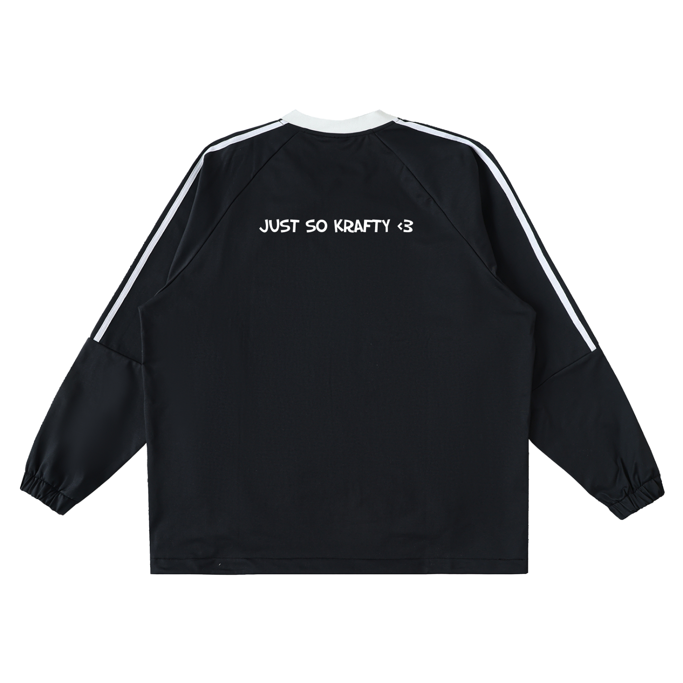 Color-Block V-Neck Long-Sleeve T-Shirt